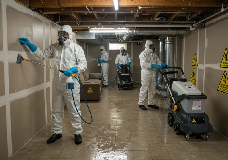 Basement Moisture Removal and Structural Drying process in Chesterfield County, SC